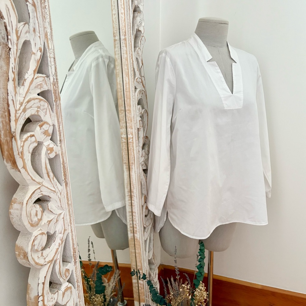 Elegant White Women's Blouse